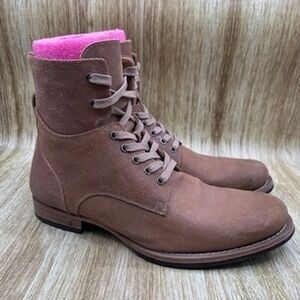 John Varvatos Six O Six 606 Men's Size 10 Lace Up Boots Brown Made‎ in Italy